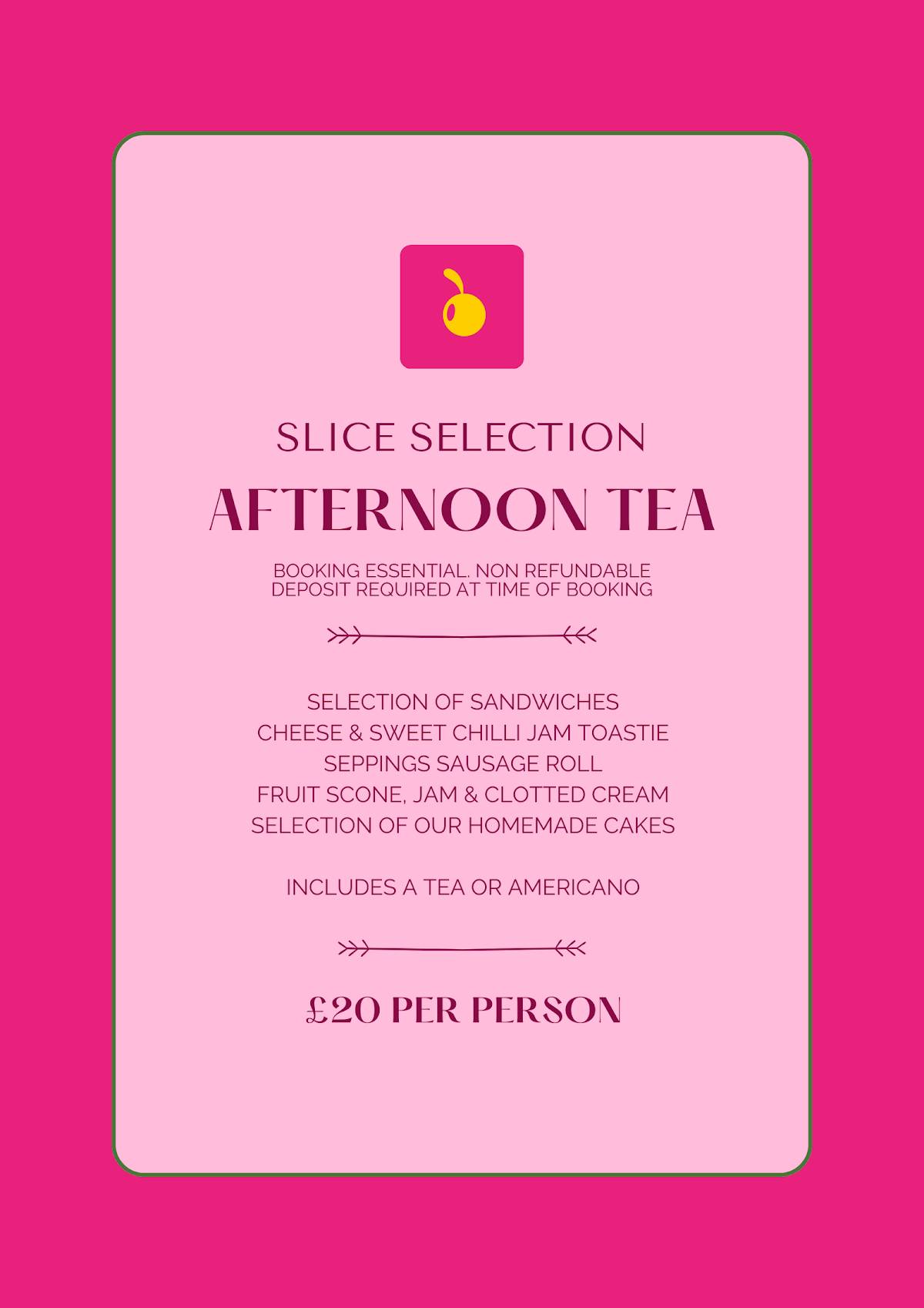 Slice Lowestoft меню