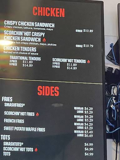 Smashburger меню