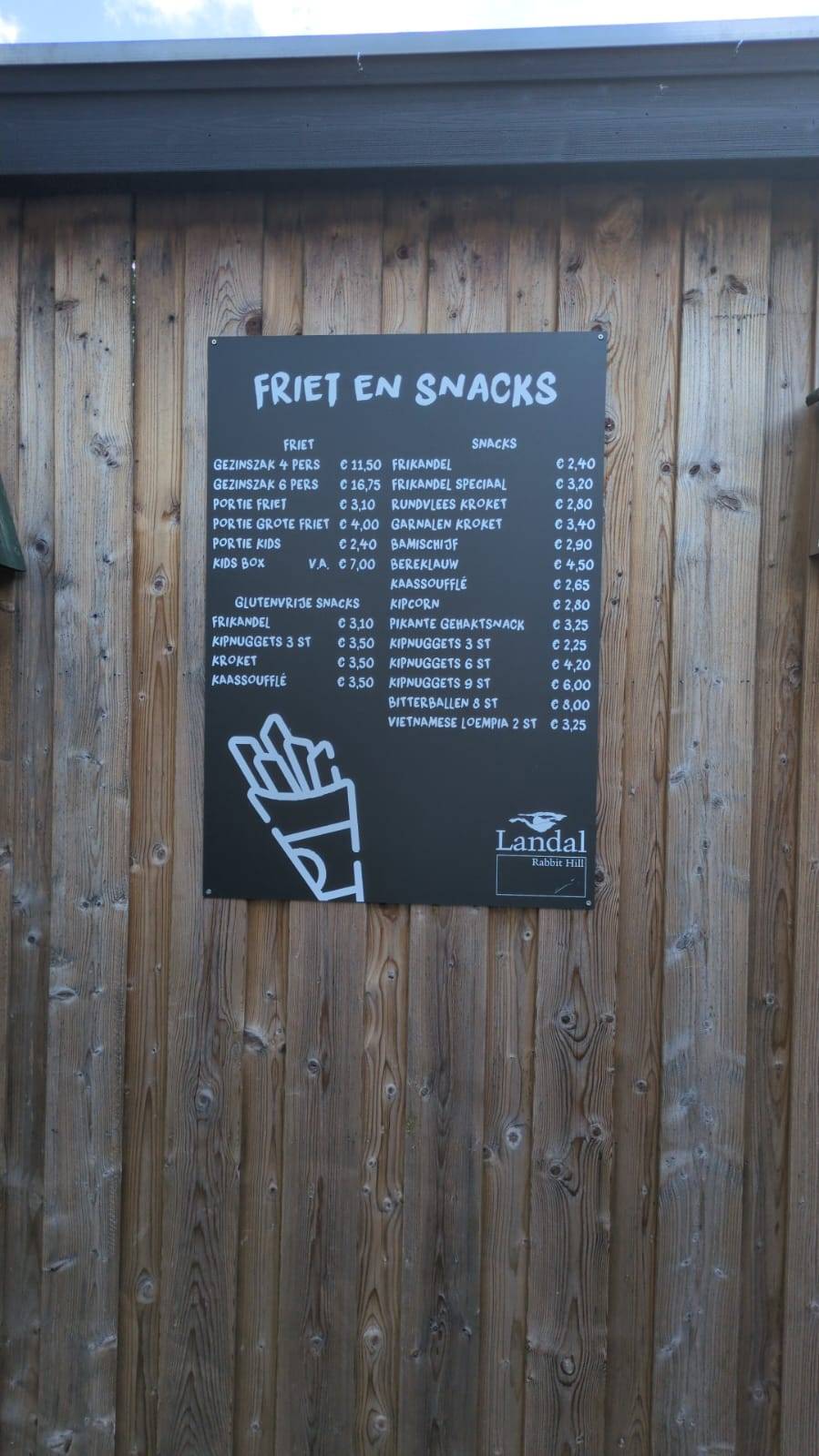 Snackbar Rabbit Hill меню