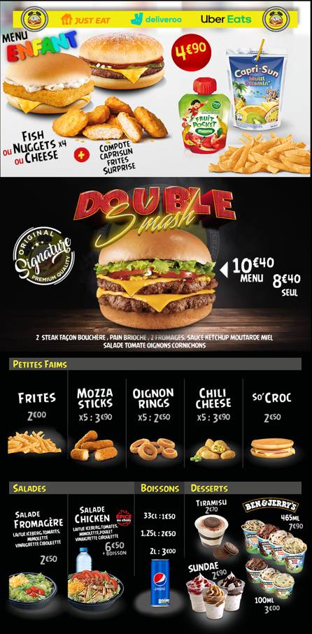 So Drive Burger меню