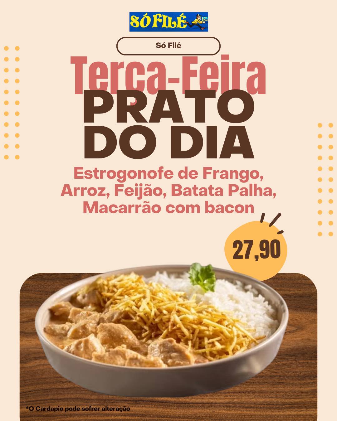 Só Filé меню