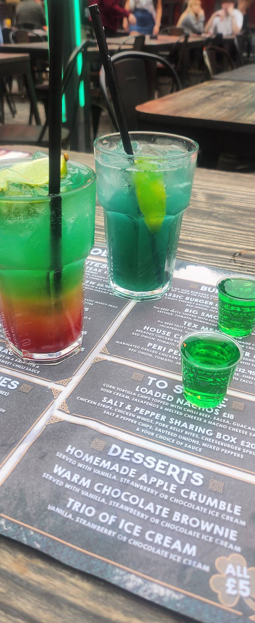 Soho Bar Liverpool меню