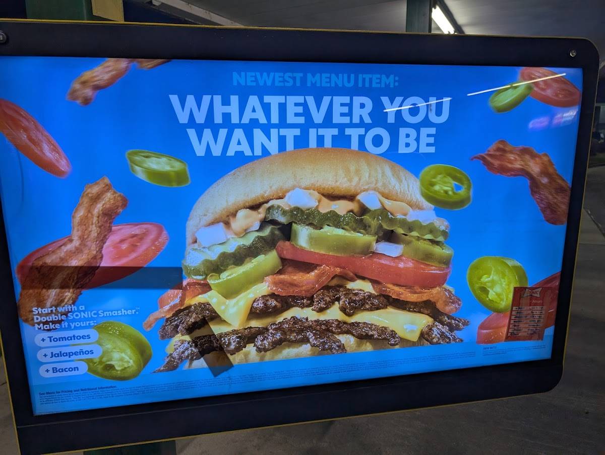 Sonic Drive-In меню