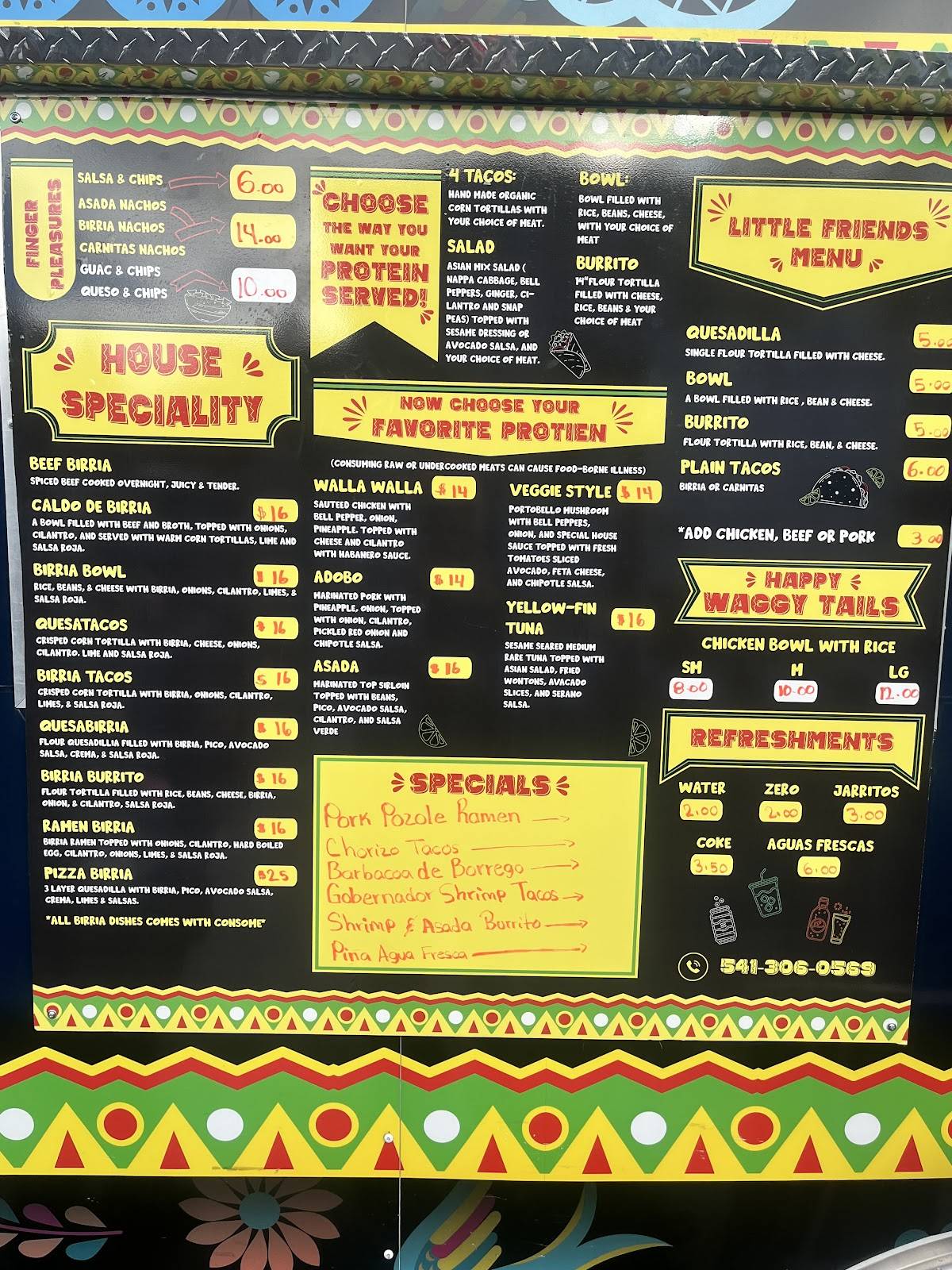 Sopa Mexican cuisine меню