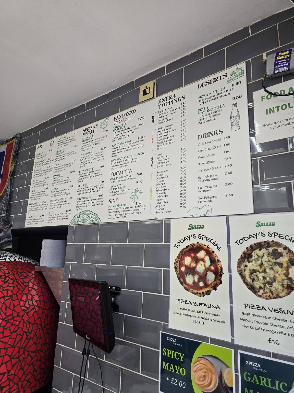 Spizza Napoletana London Bridge меню