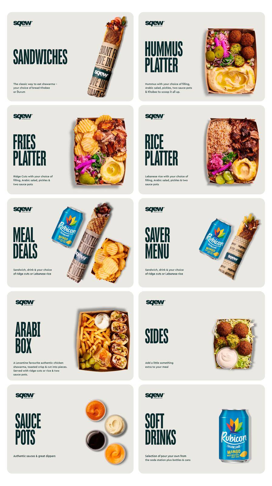 Sqew Shawarma Bar меню