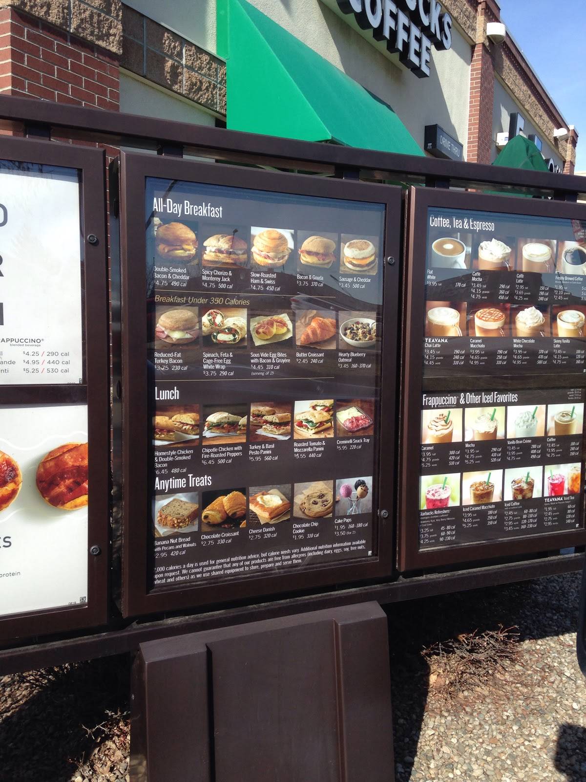 Starbucks Coffee Company меню