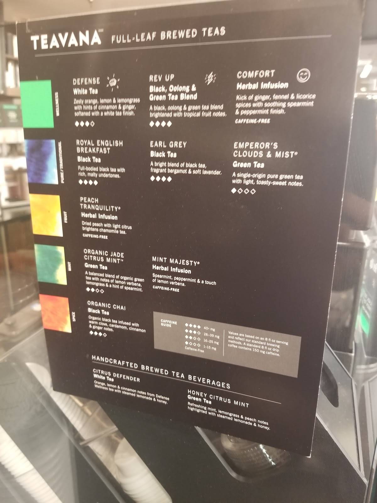 Starbucks Coffee Company меню