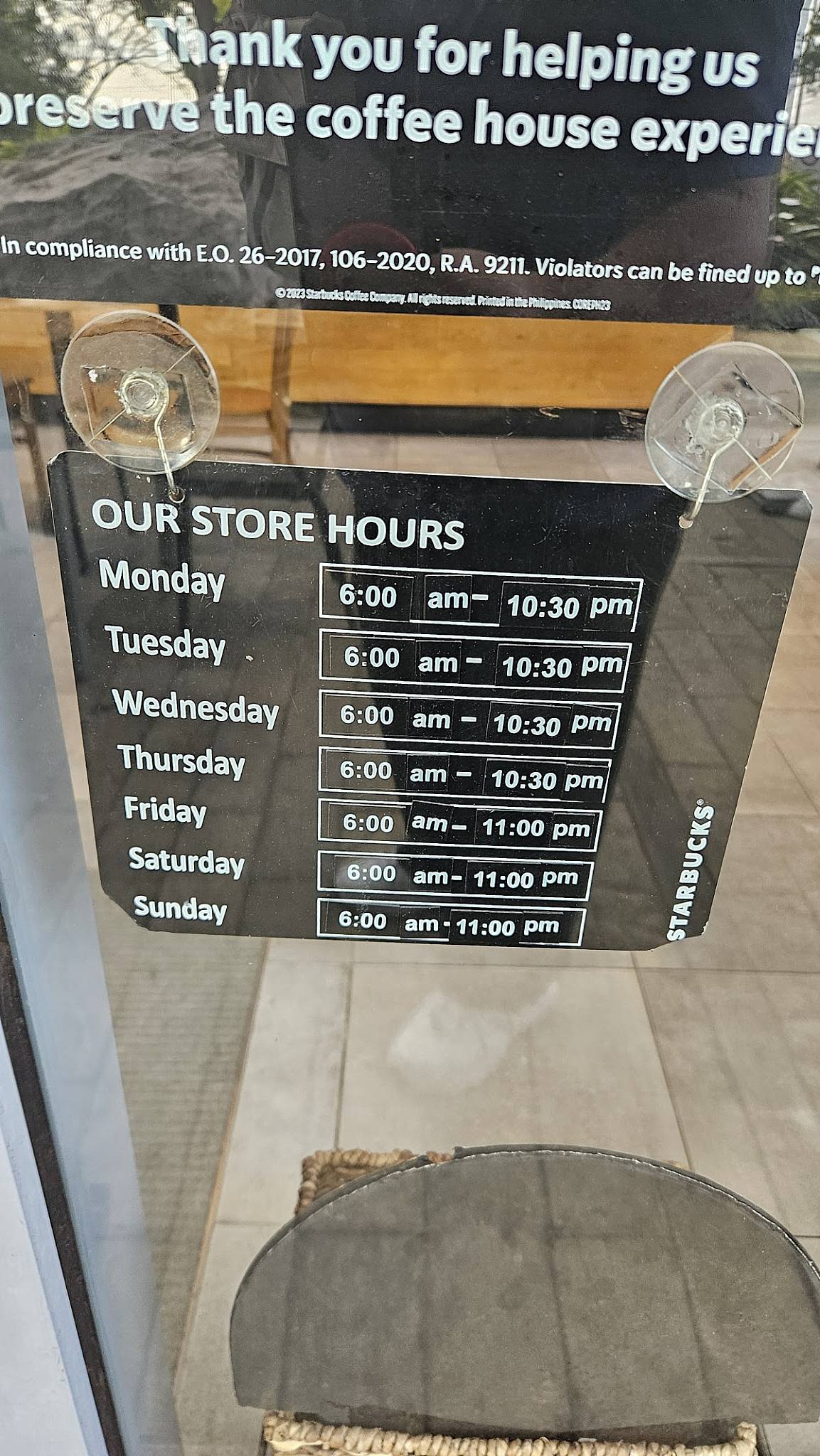 Starbucks Solenad 1 меню
