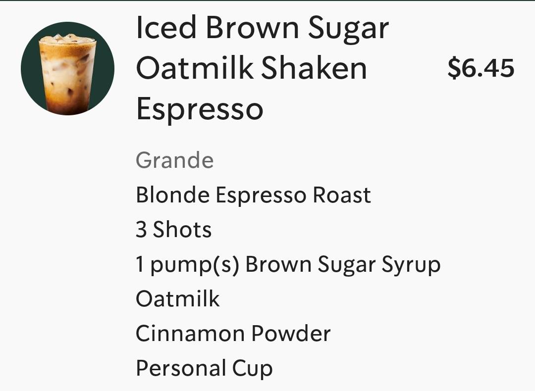Starbucks Coffee Company меню