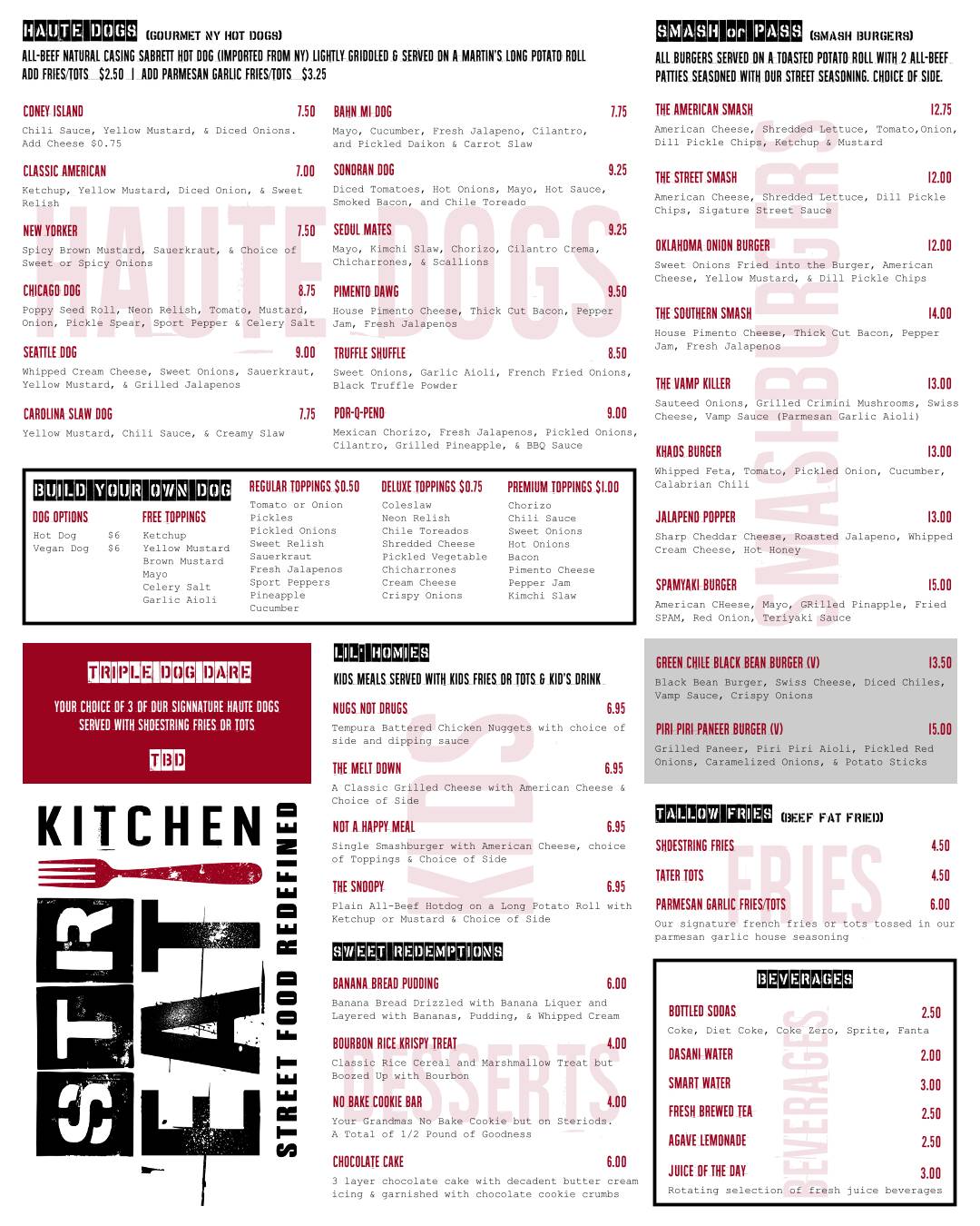 StrEAT Kitchen меню