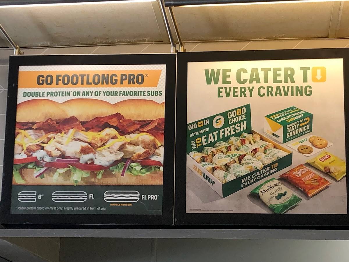 Subway меню