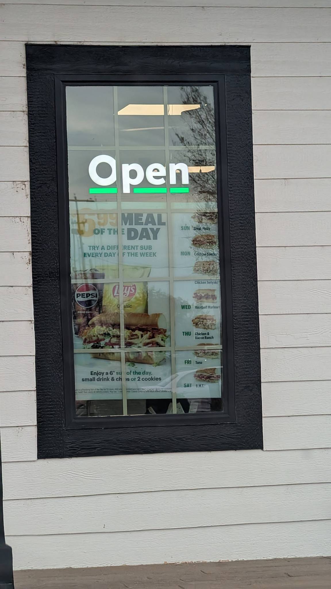 Subway меню