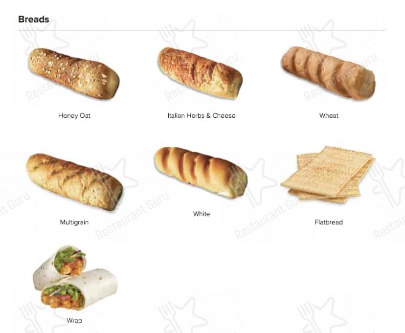 Subway Innaloo меню