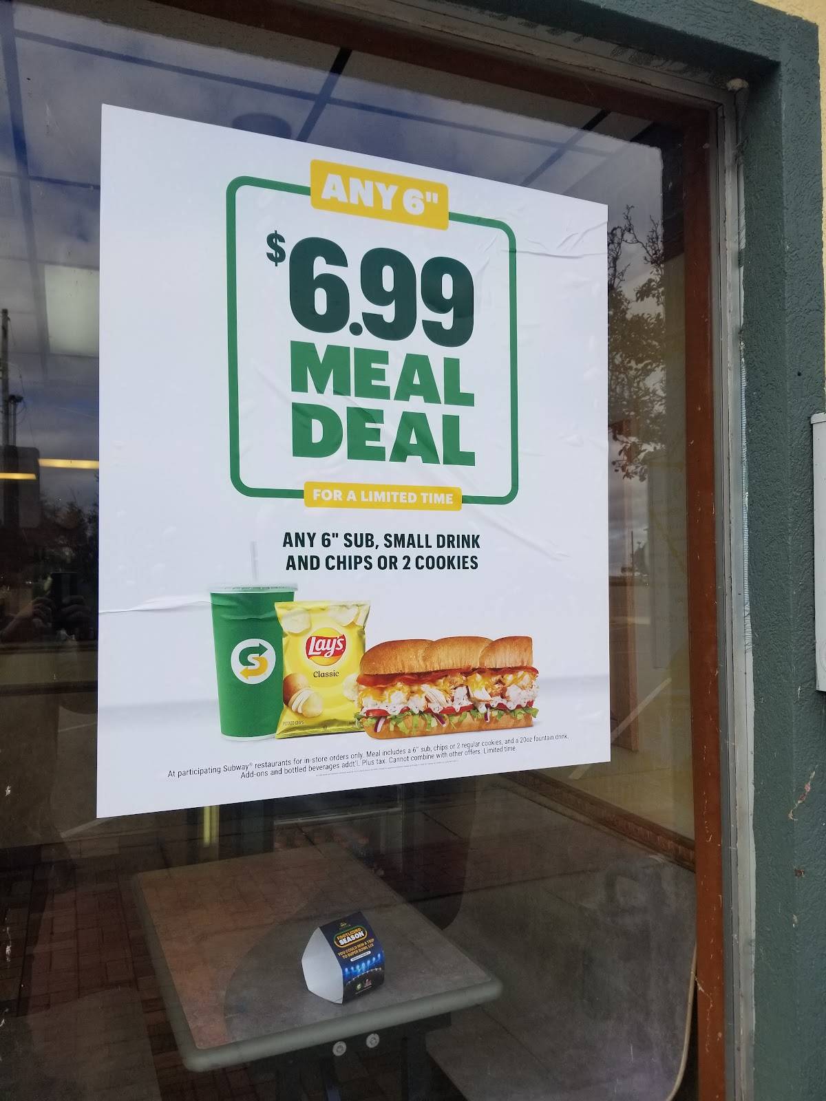 Subway меню
