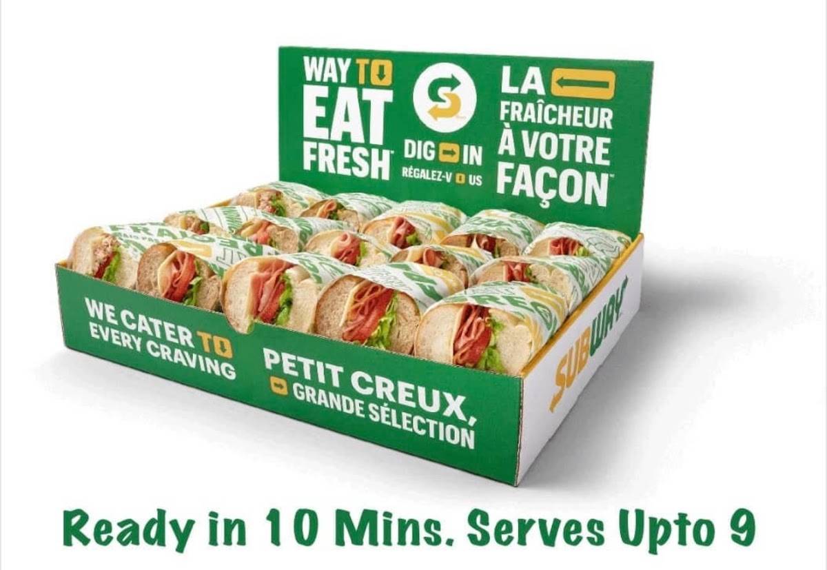 Subway меню