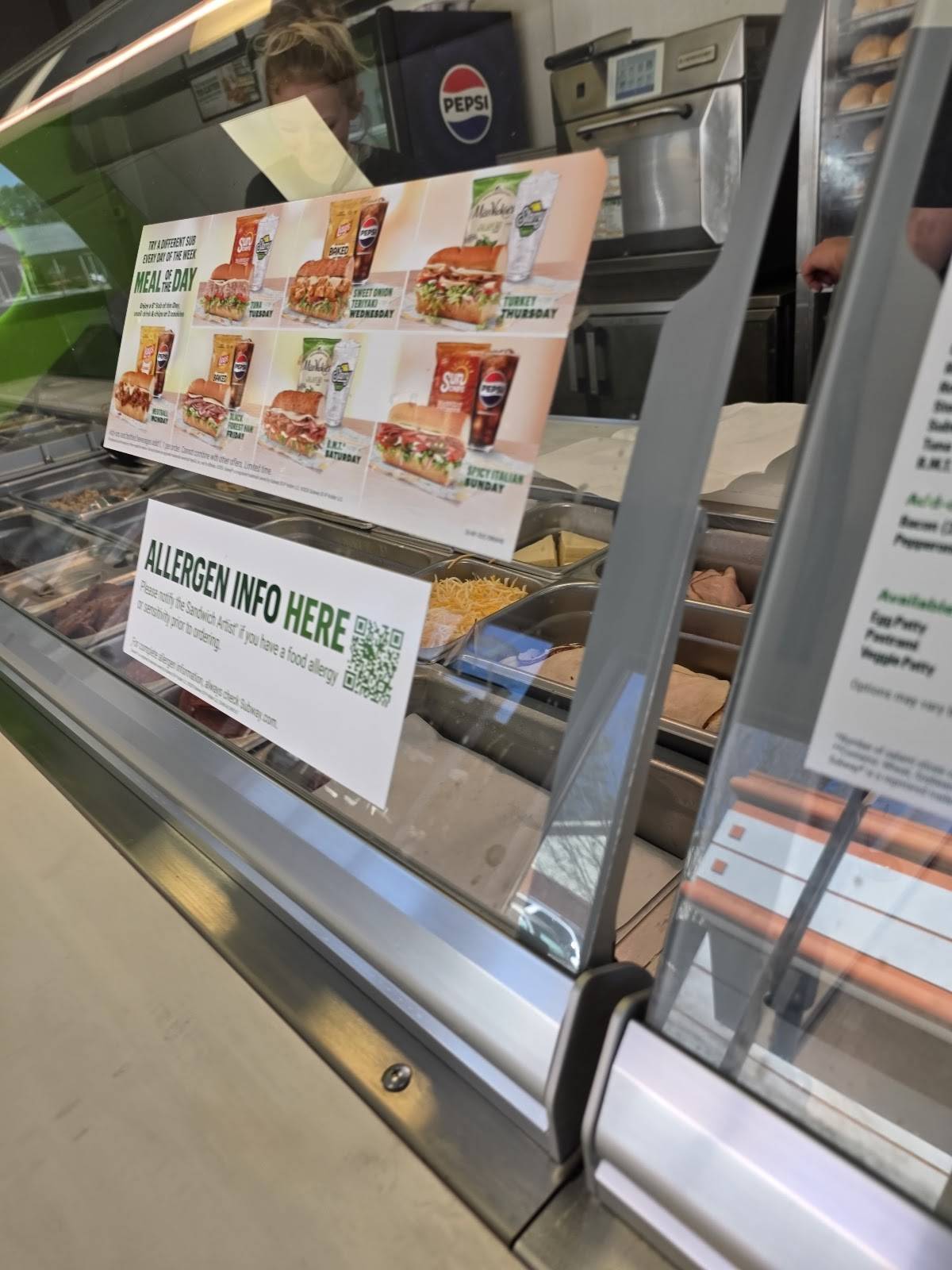Subway меню