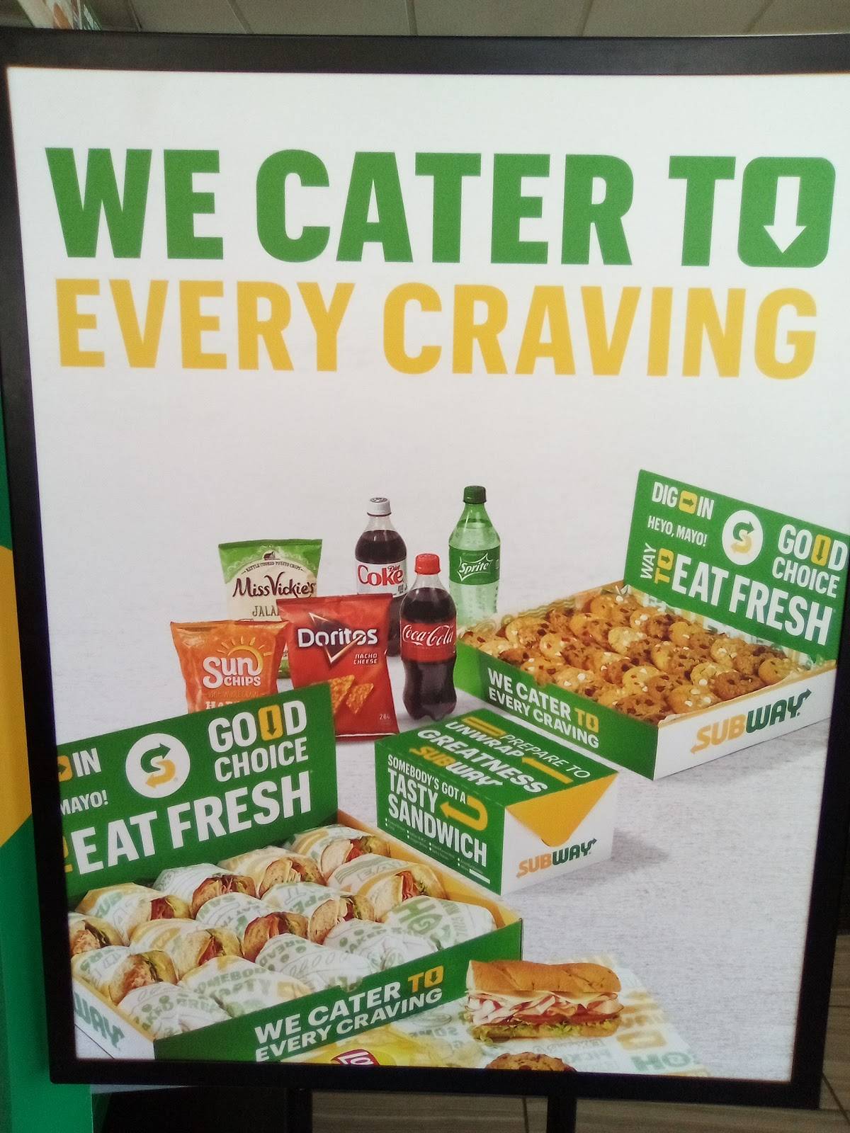 Subway меню