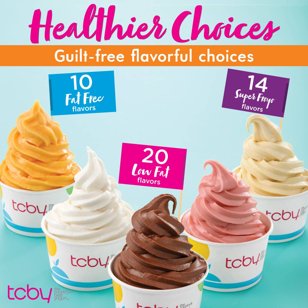 TCBY Frozen Yogurt меню
