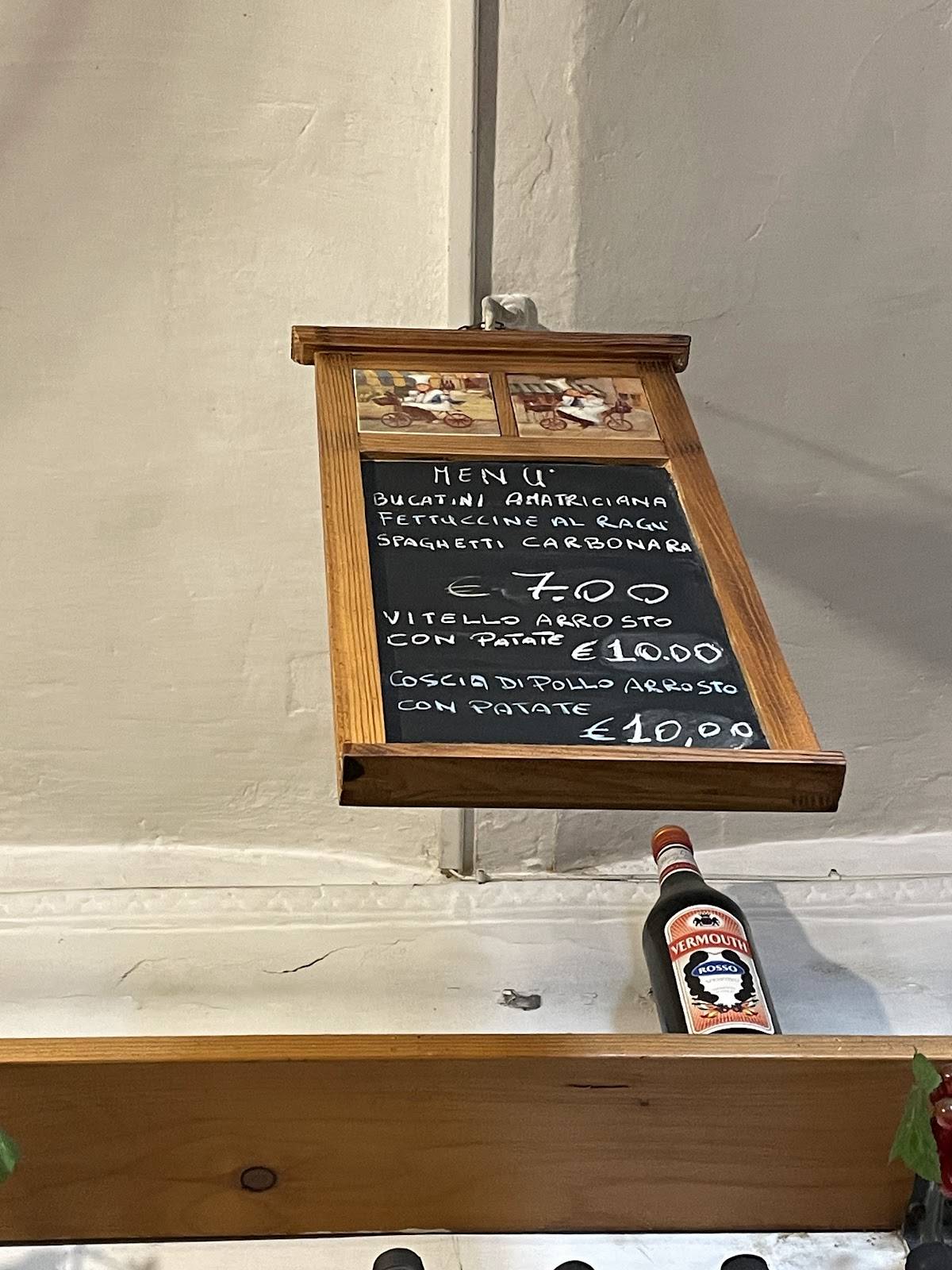 Taberna Birra Vino меню