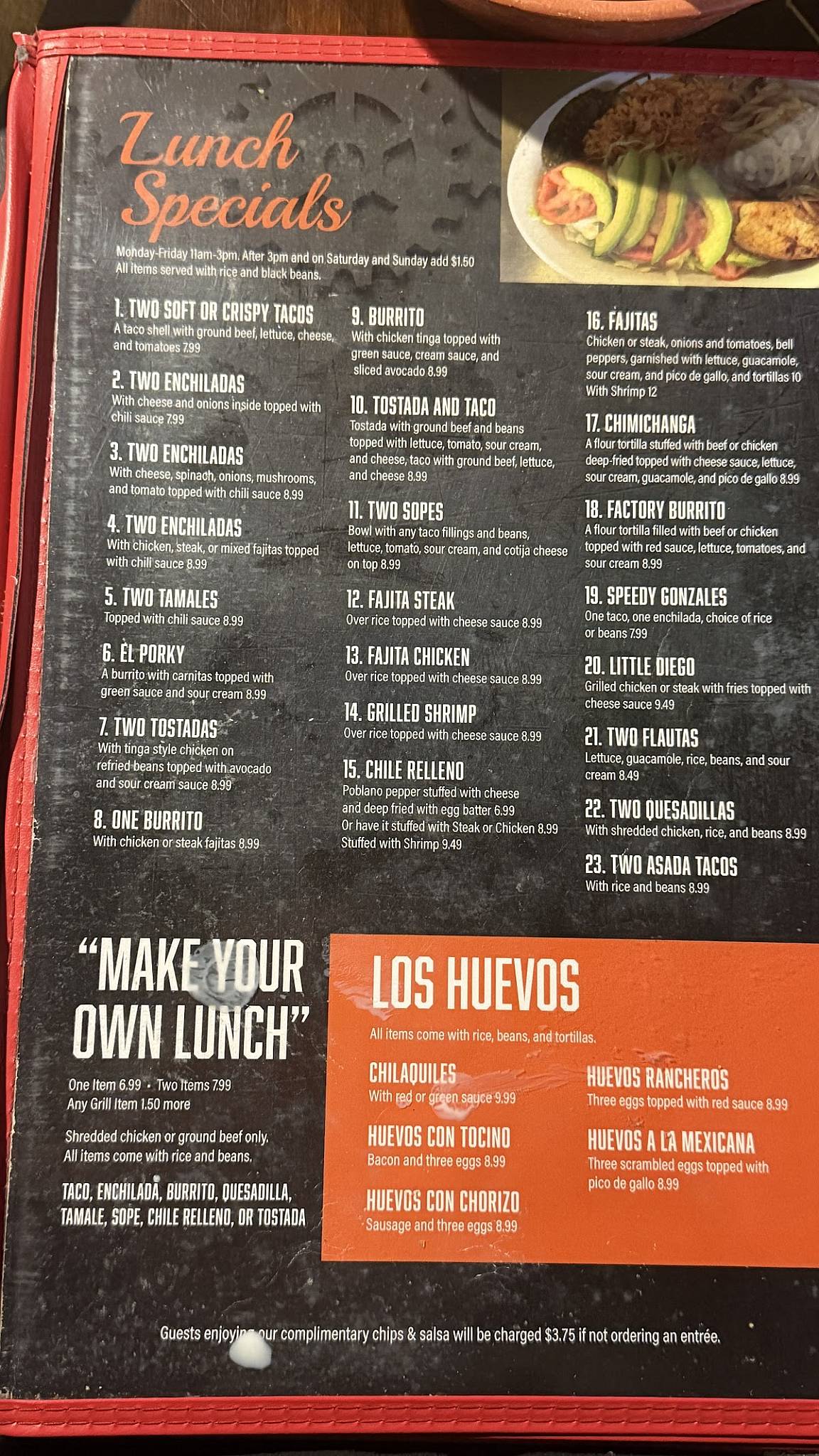 Taco Factory Sports Bar and Grill меню