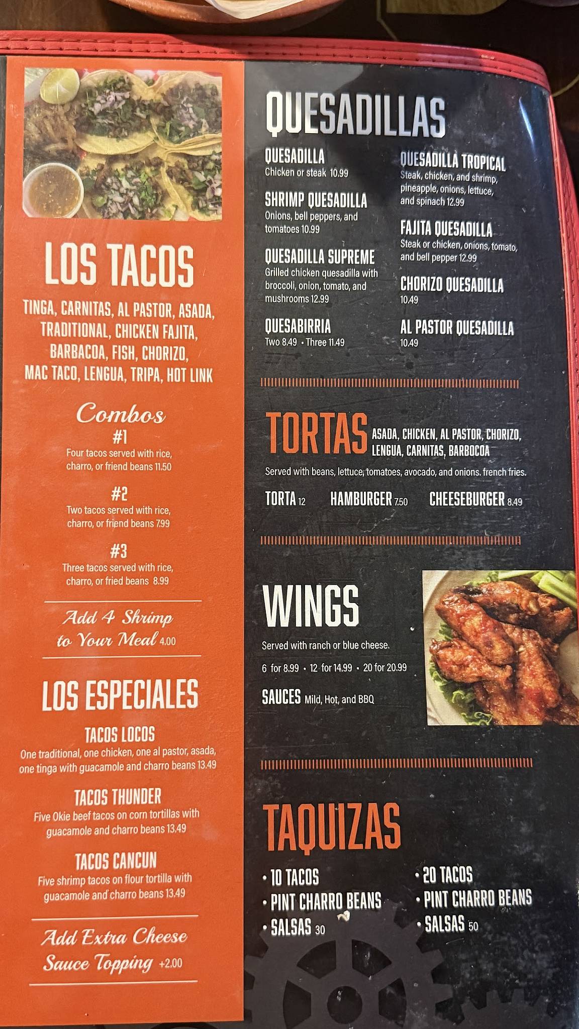 Taco Factory Sports Bar and Grill меню