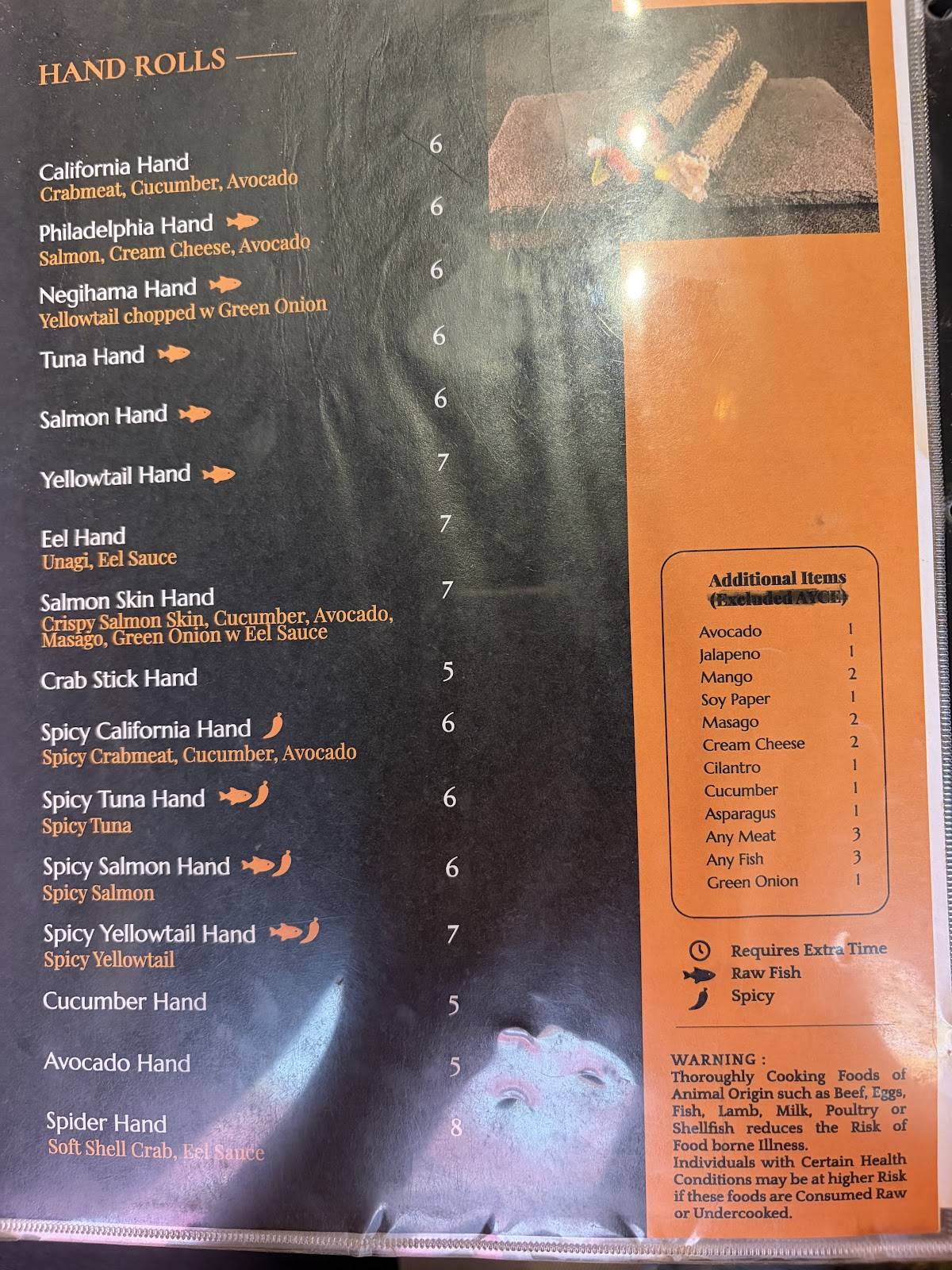 Taizzi Sushi - Memorial меню