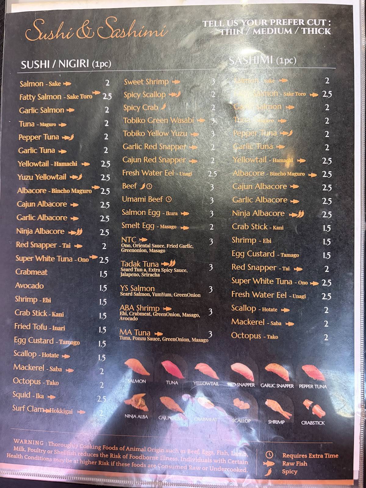 Taizzi Sushi - Memorial меню