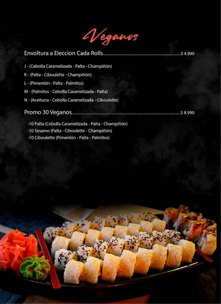 Sushimaky las Rastras меню