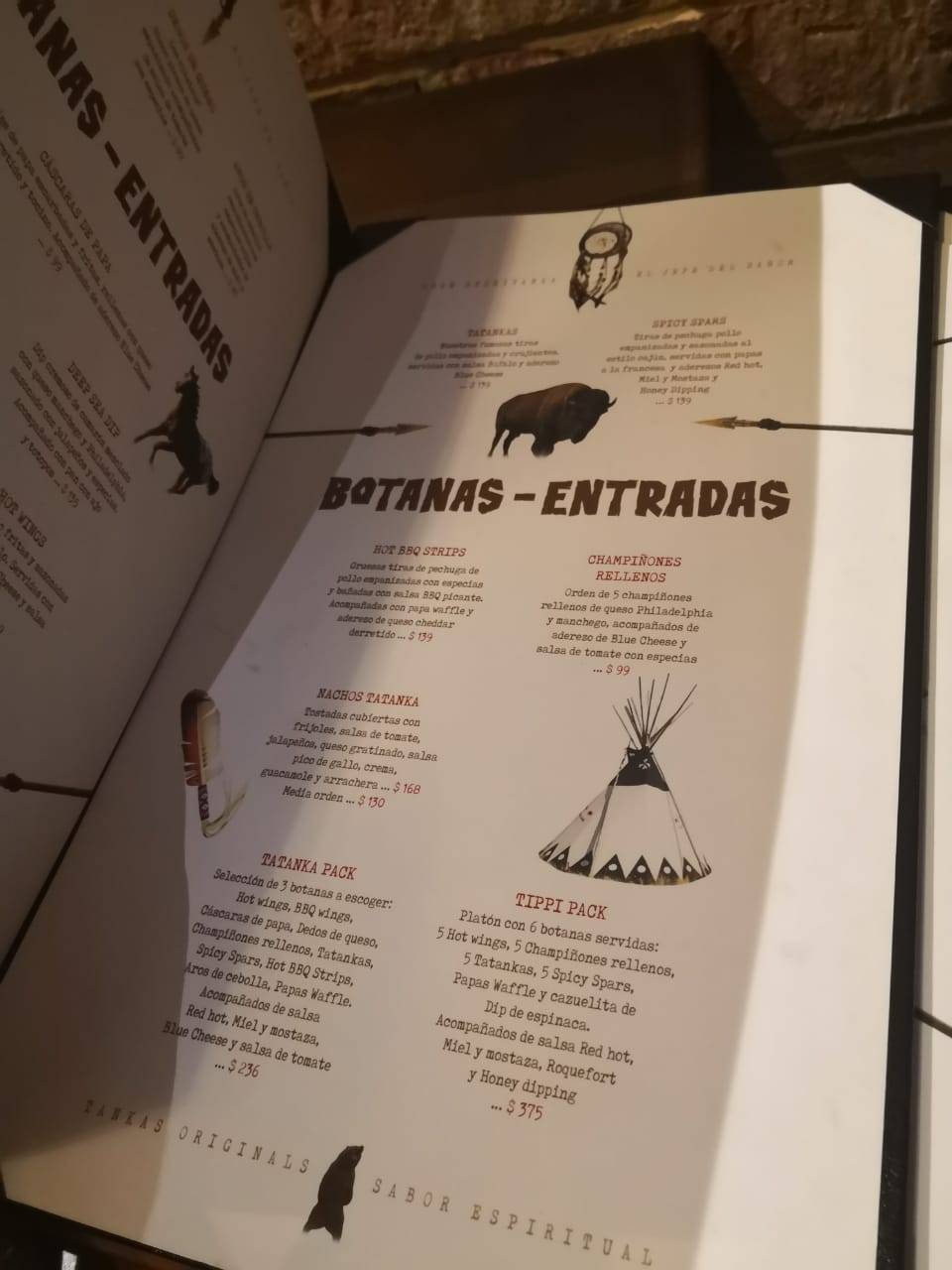 Tankas Mérida меню