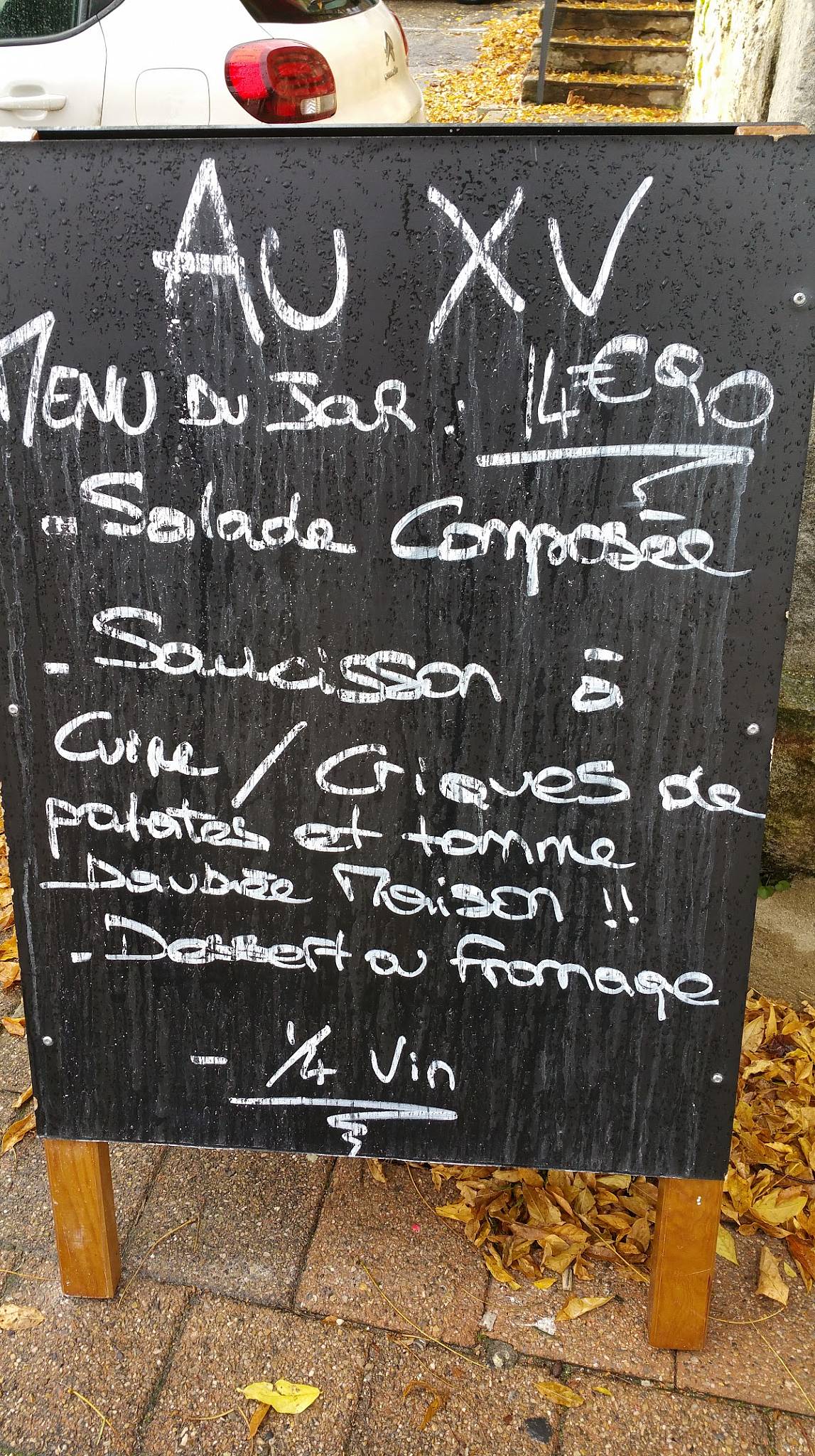Taverne du Château меню