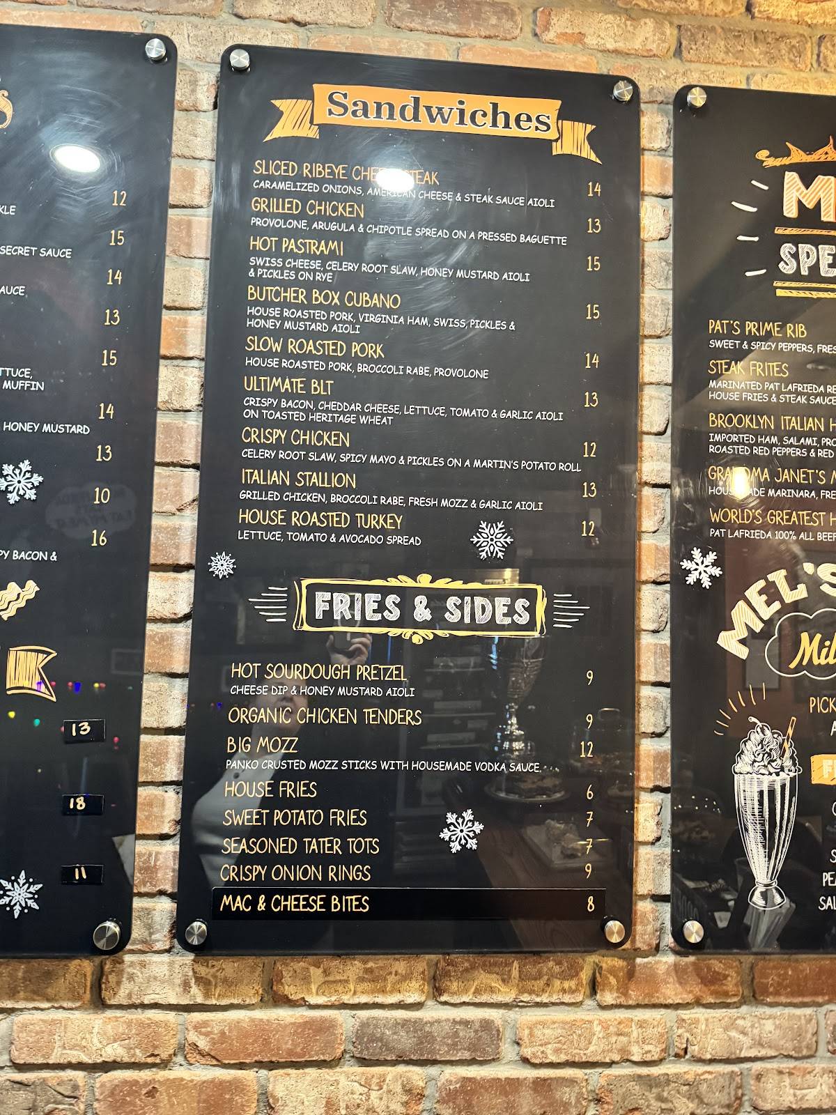 Mel's Butcher Box меню