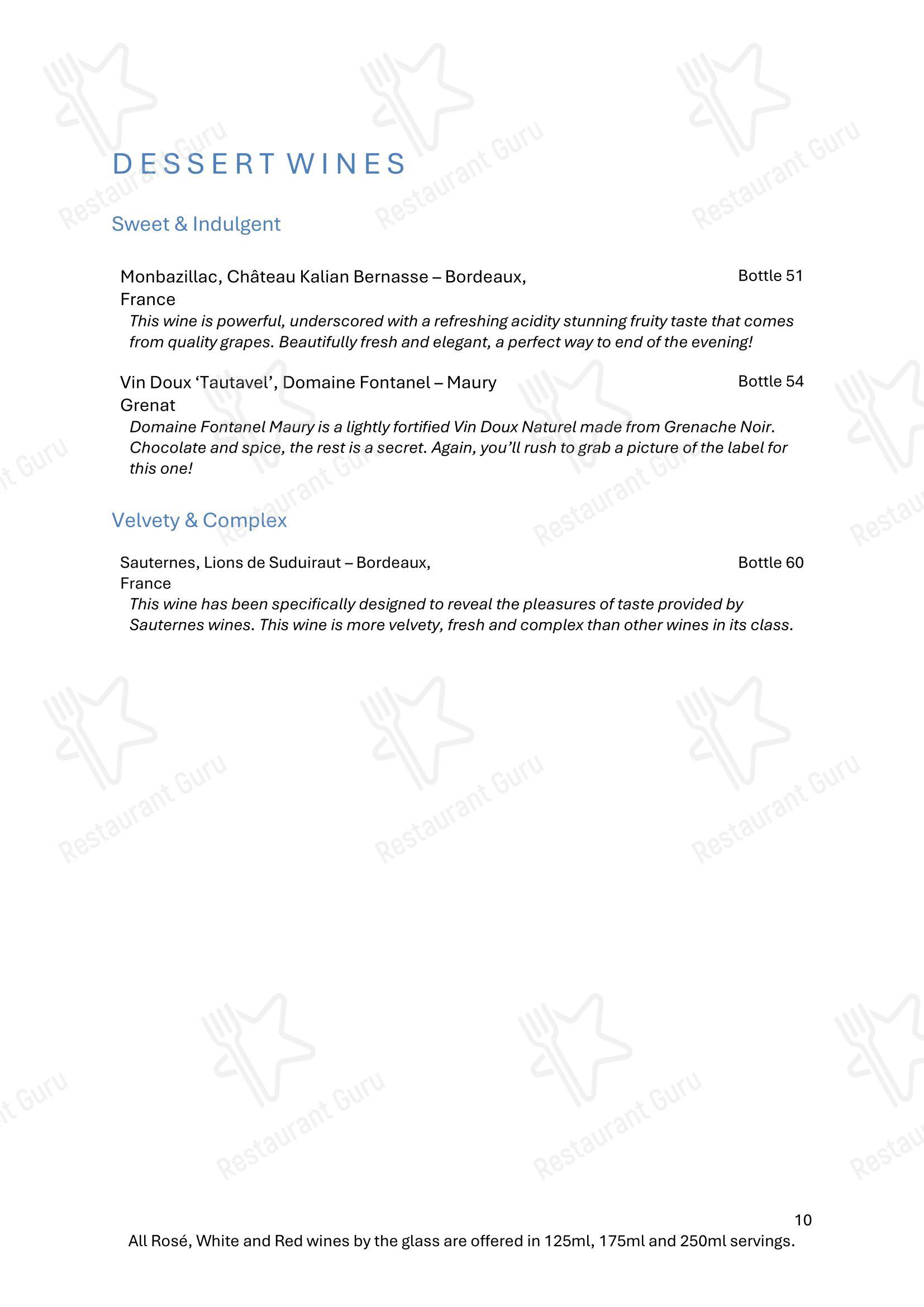 The Bridge Inn в Эдинбурге - Lunch Menu