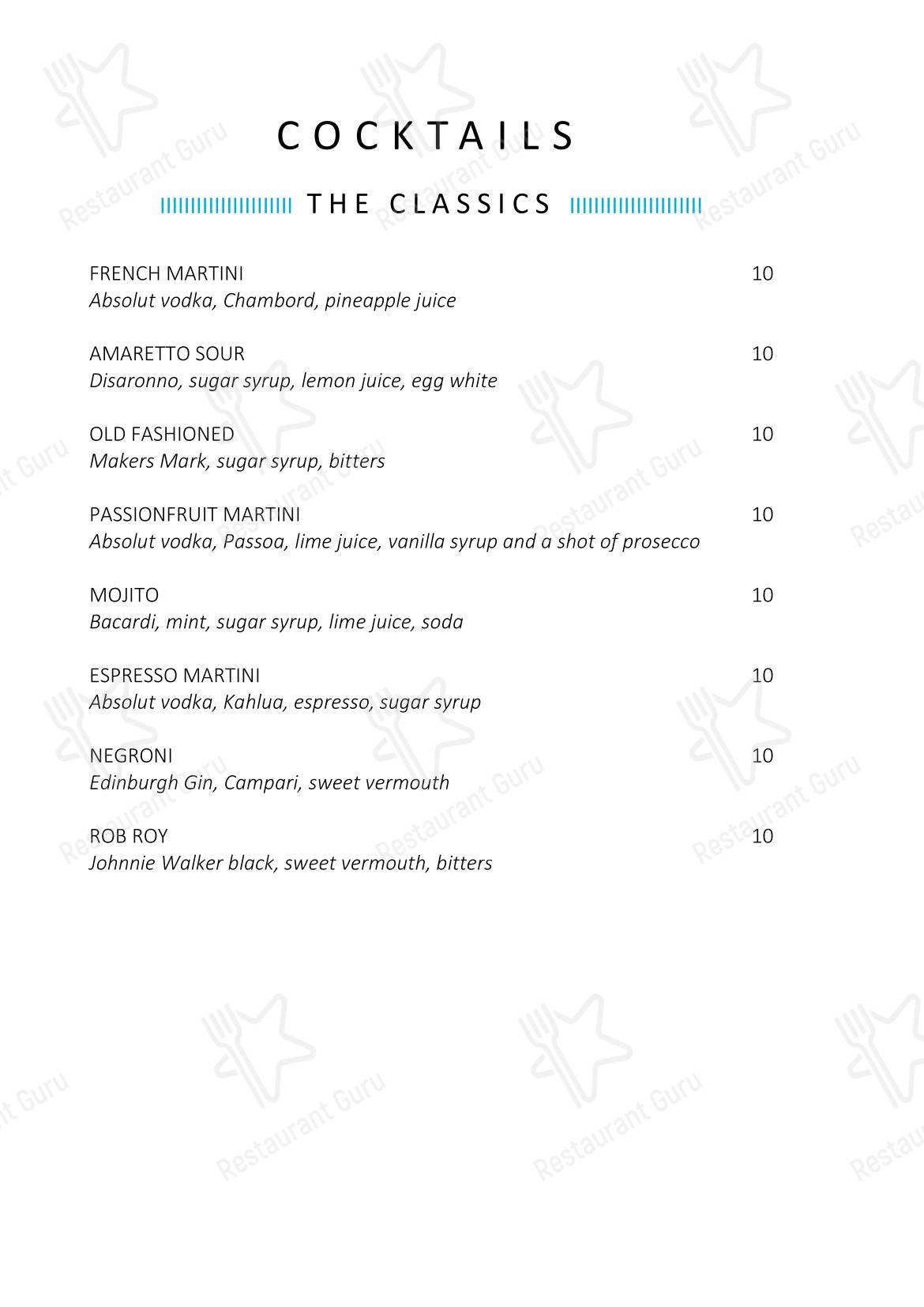 The Bridge Inn в Эдинбурге - Wine Menu