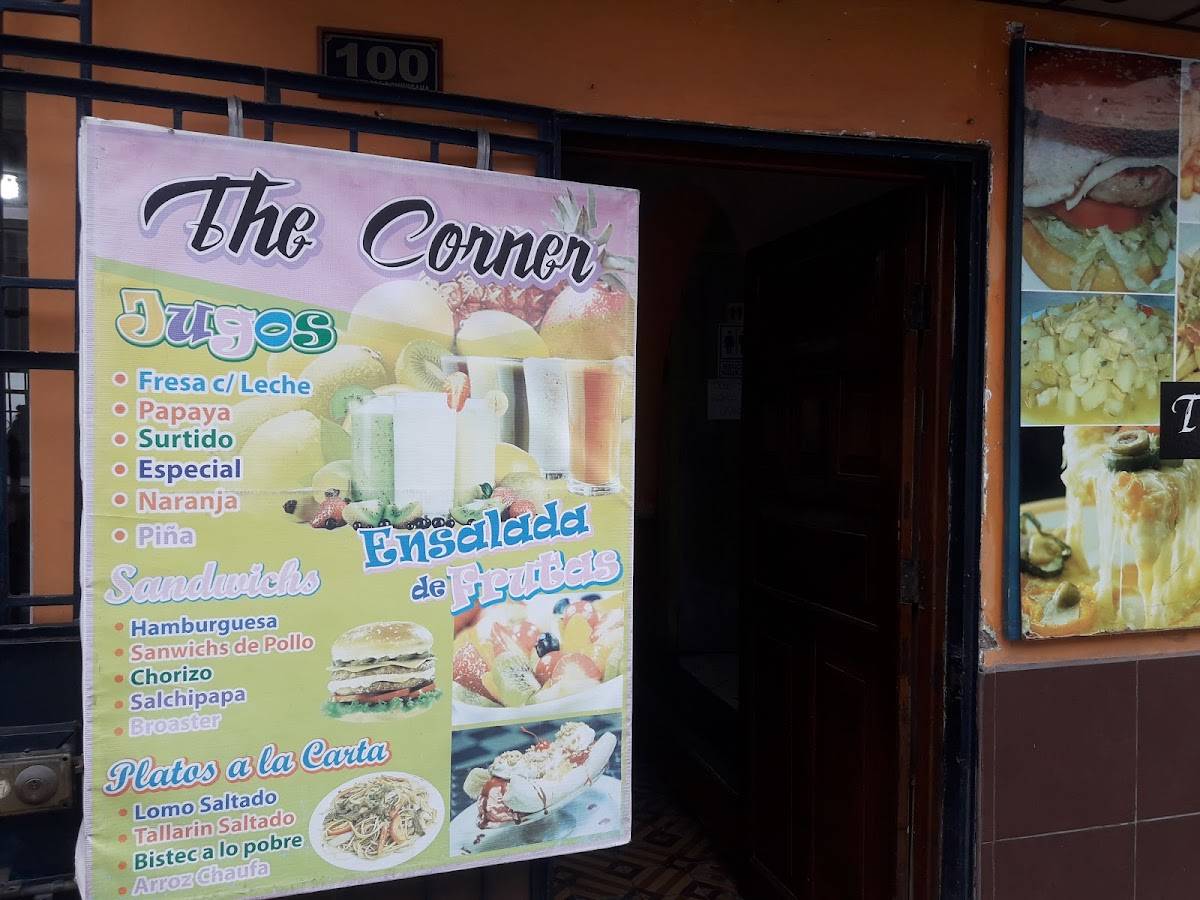 The Corner меню