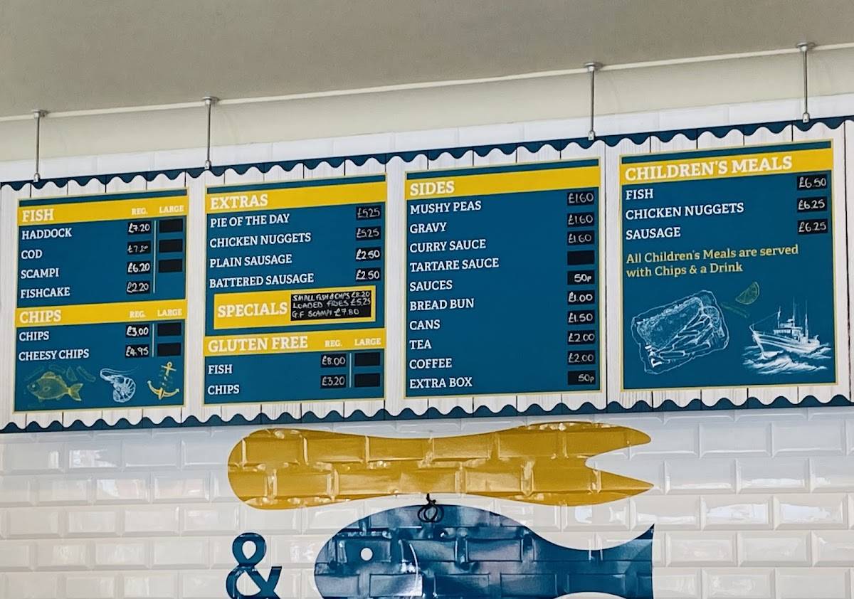 The Corner Fish Bar меню