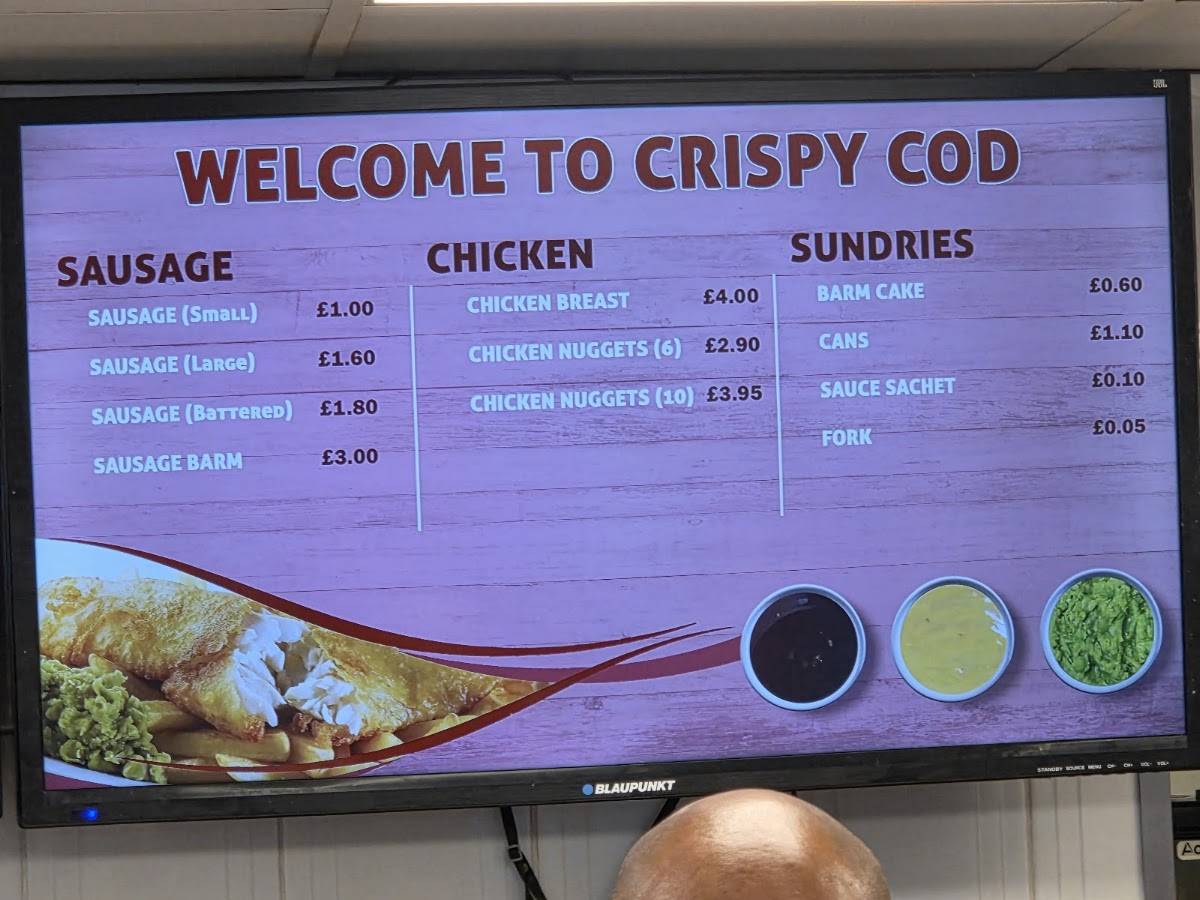 The Crispy Cod меню
