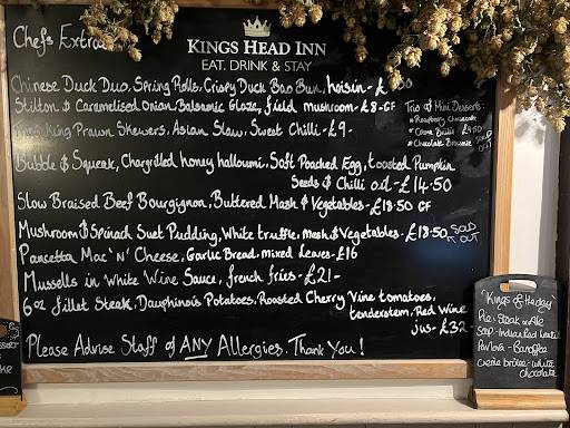 The Kings Head Rye меню