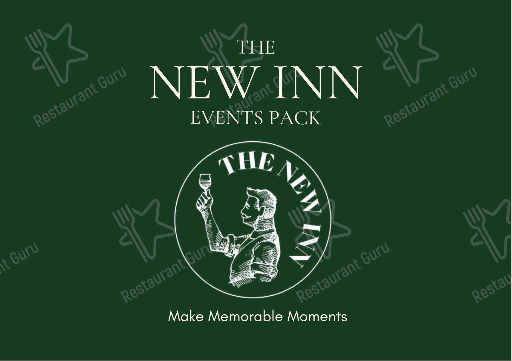 Меню паба и бара The New Inn Ealing - Меню напитков