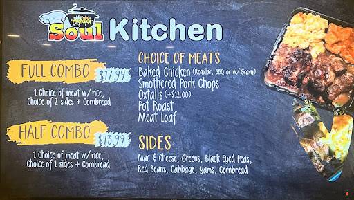 The Soul Kitchen formerly Messi Soul Kitchen меню