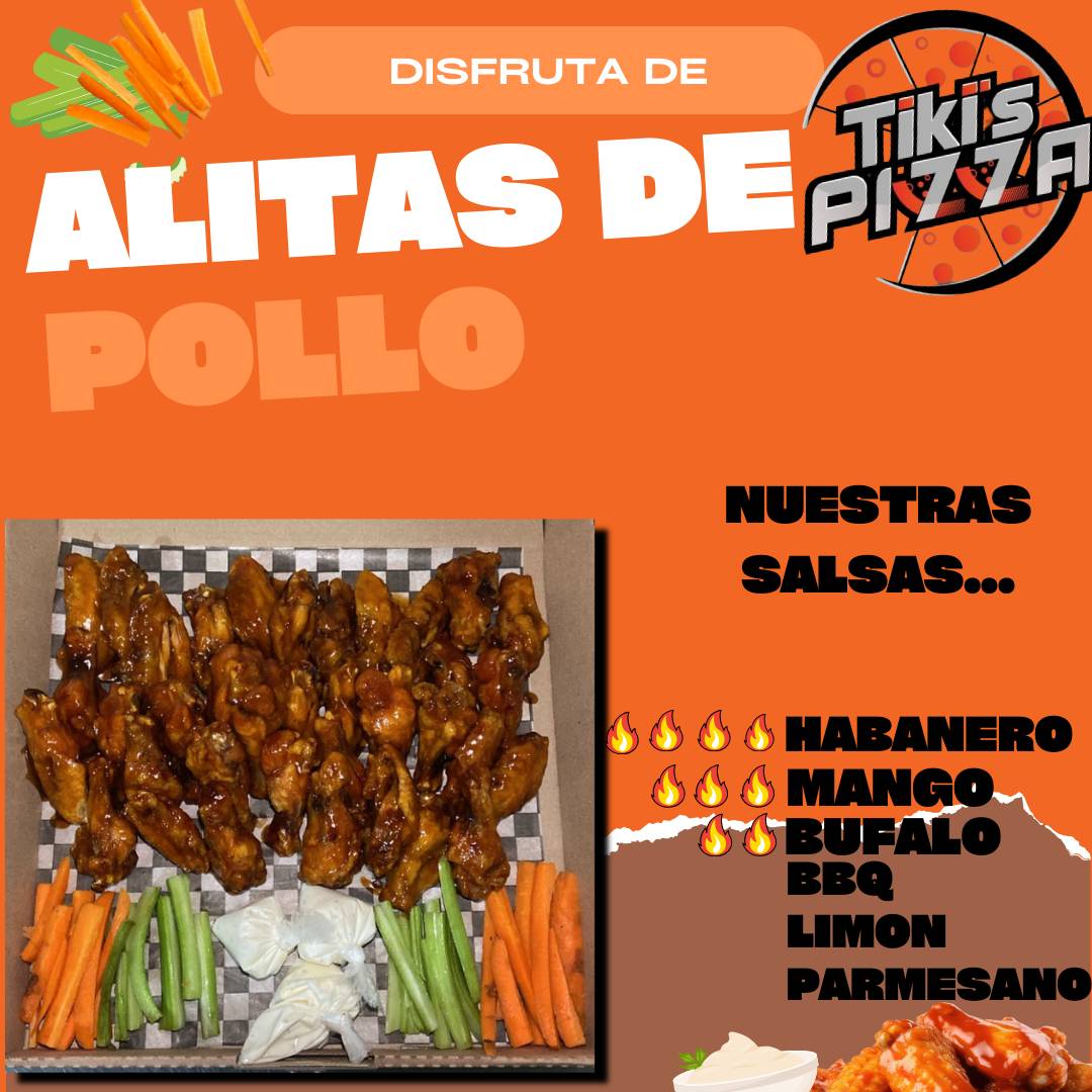 Tiki’s pizza меню