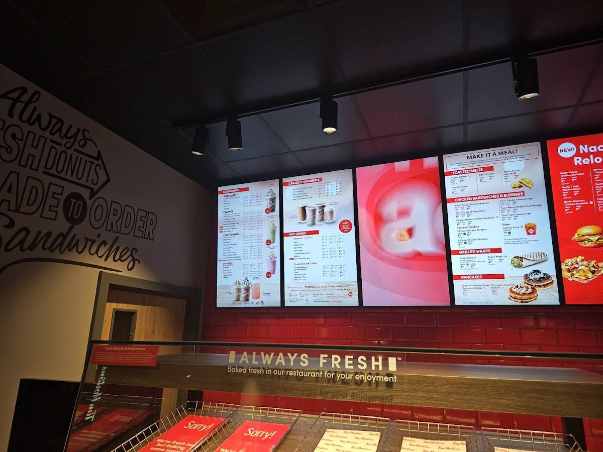 Tim Hortons меню