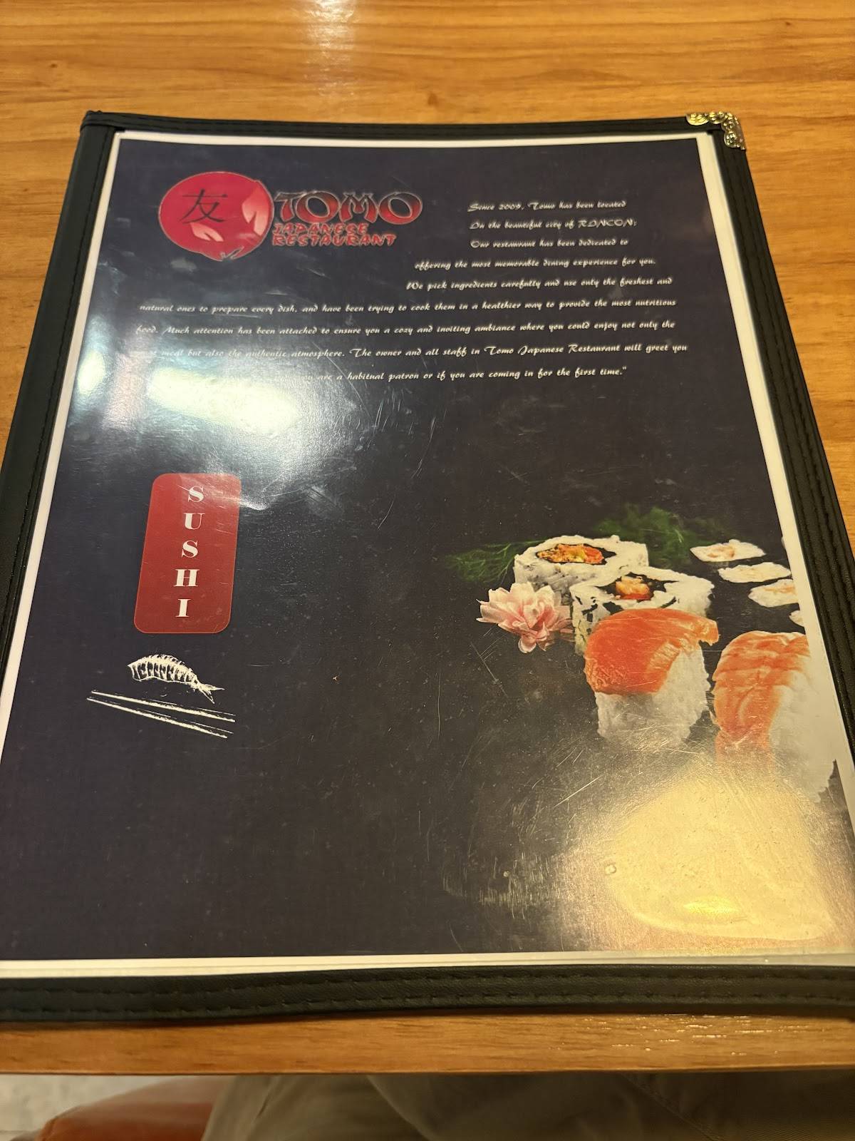 Tomo Japanese Restaurant - Authentic Japanese Restaurant in Rincon,GA меню
