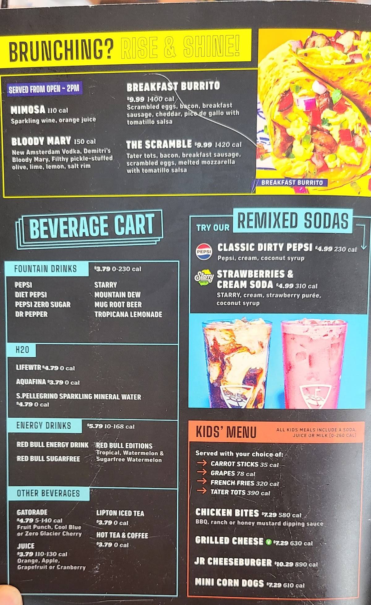 Topgolf Ridgeland меню