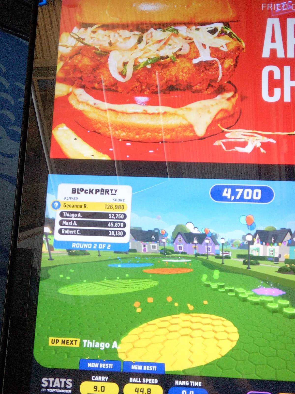 Topgolf Ridgeland меню
