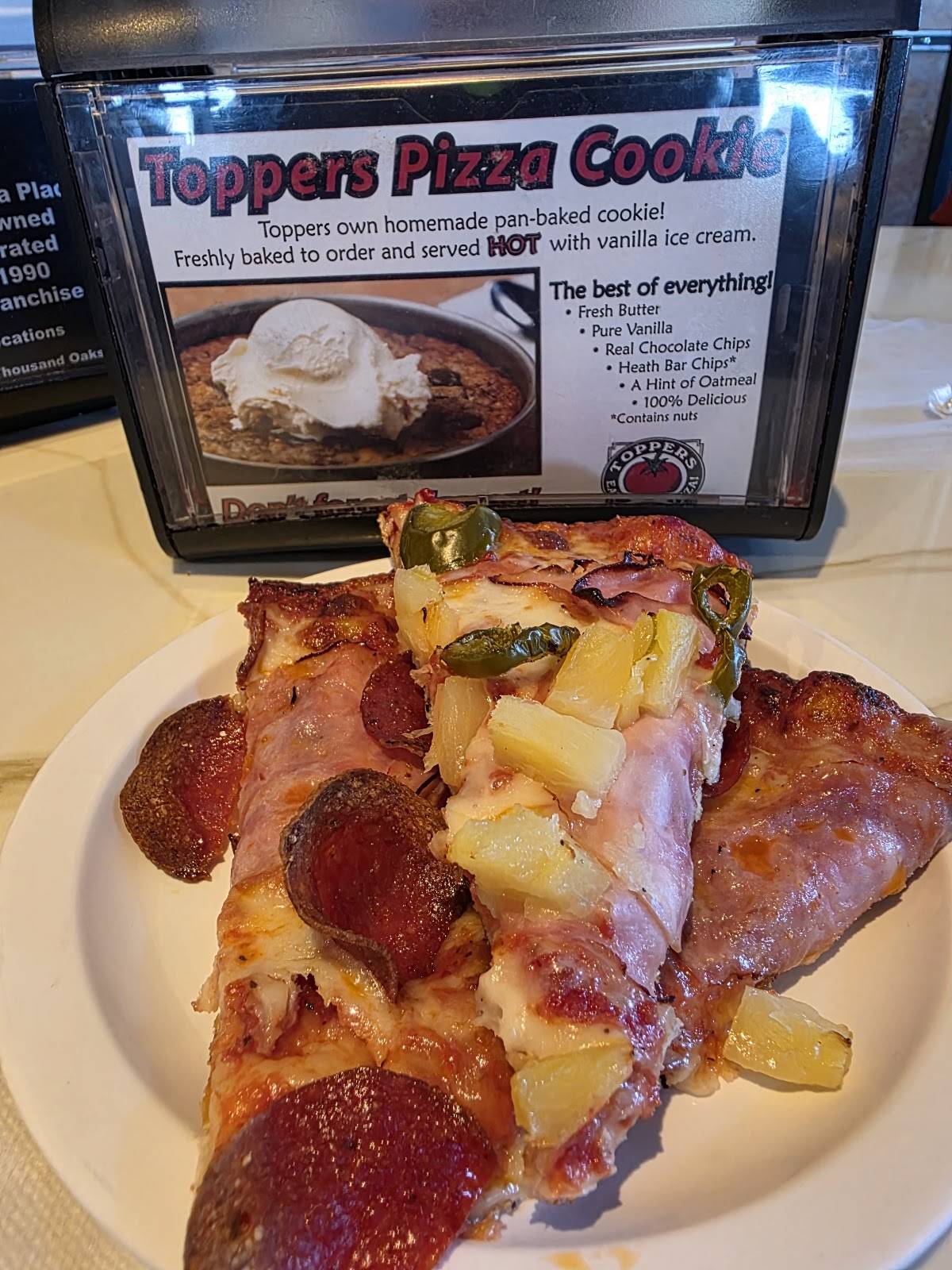 Toppers Pizza меню