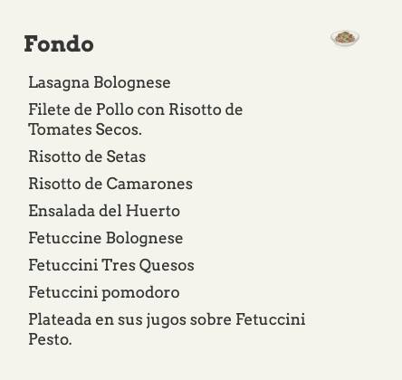 Torino Ristorante меню