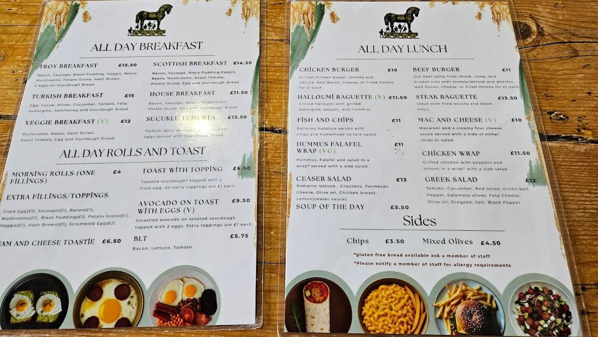 Troy Cafe-Bistro меню