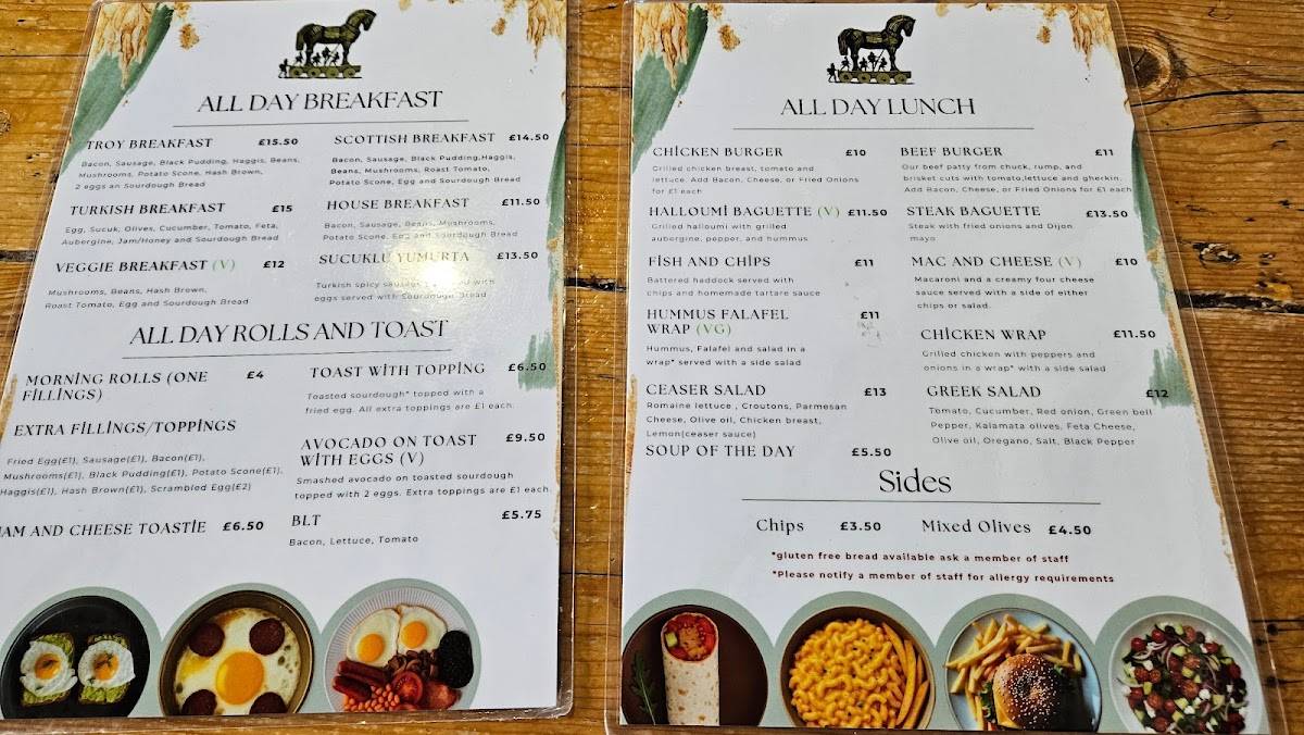 Troy Cafe-Bistro меню