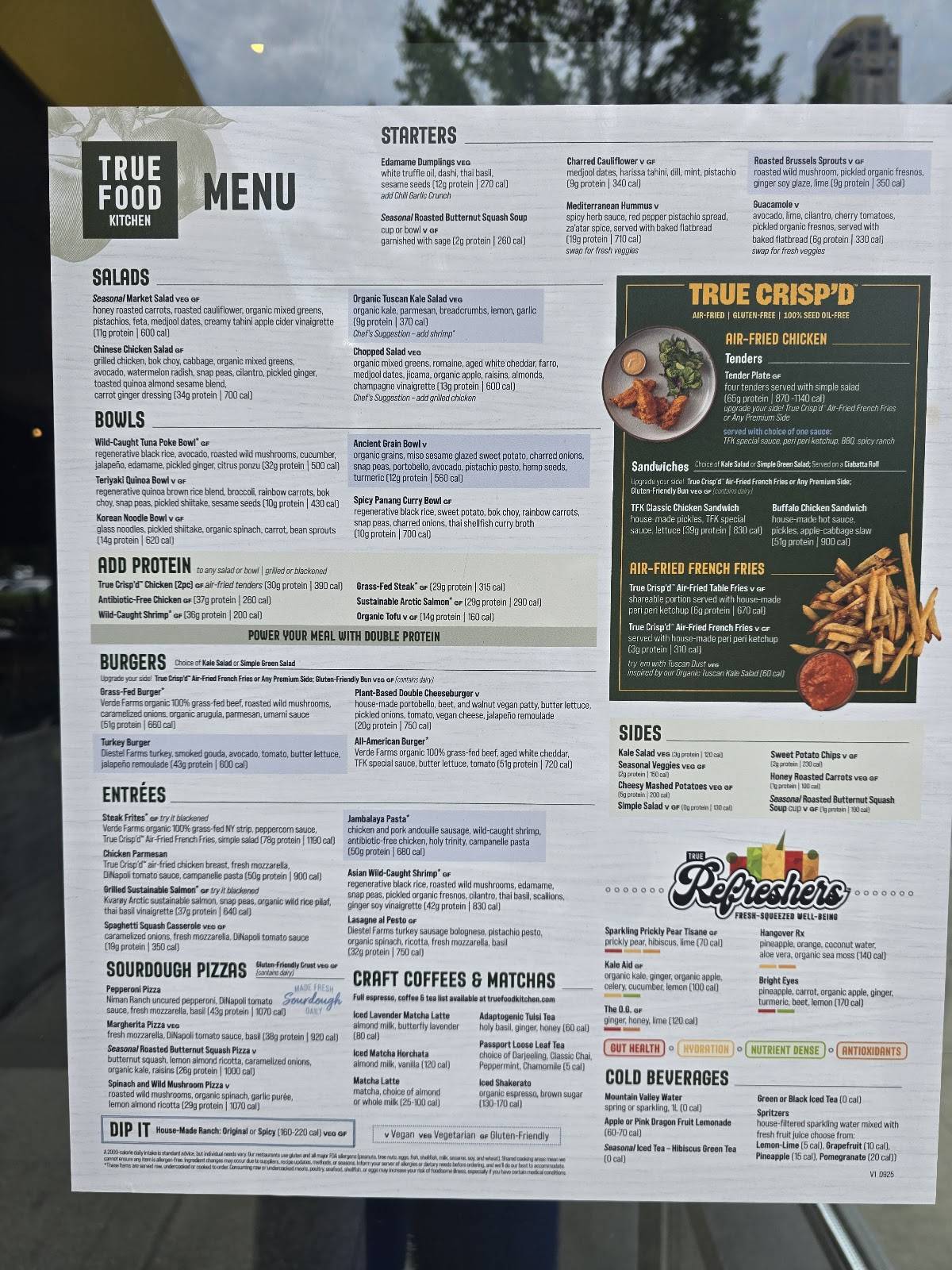 True Food Kitchen меню